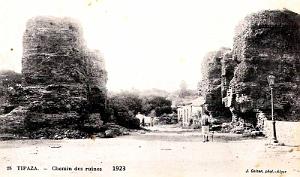 TIPAZA - CHEMIN DES RUINES - 1923